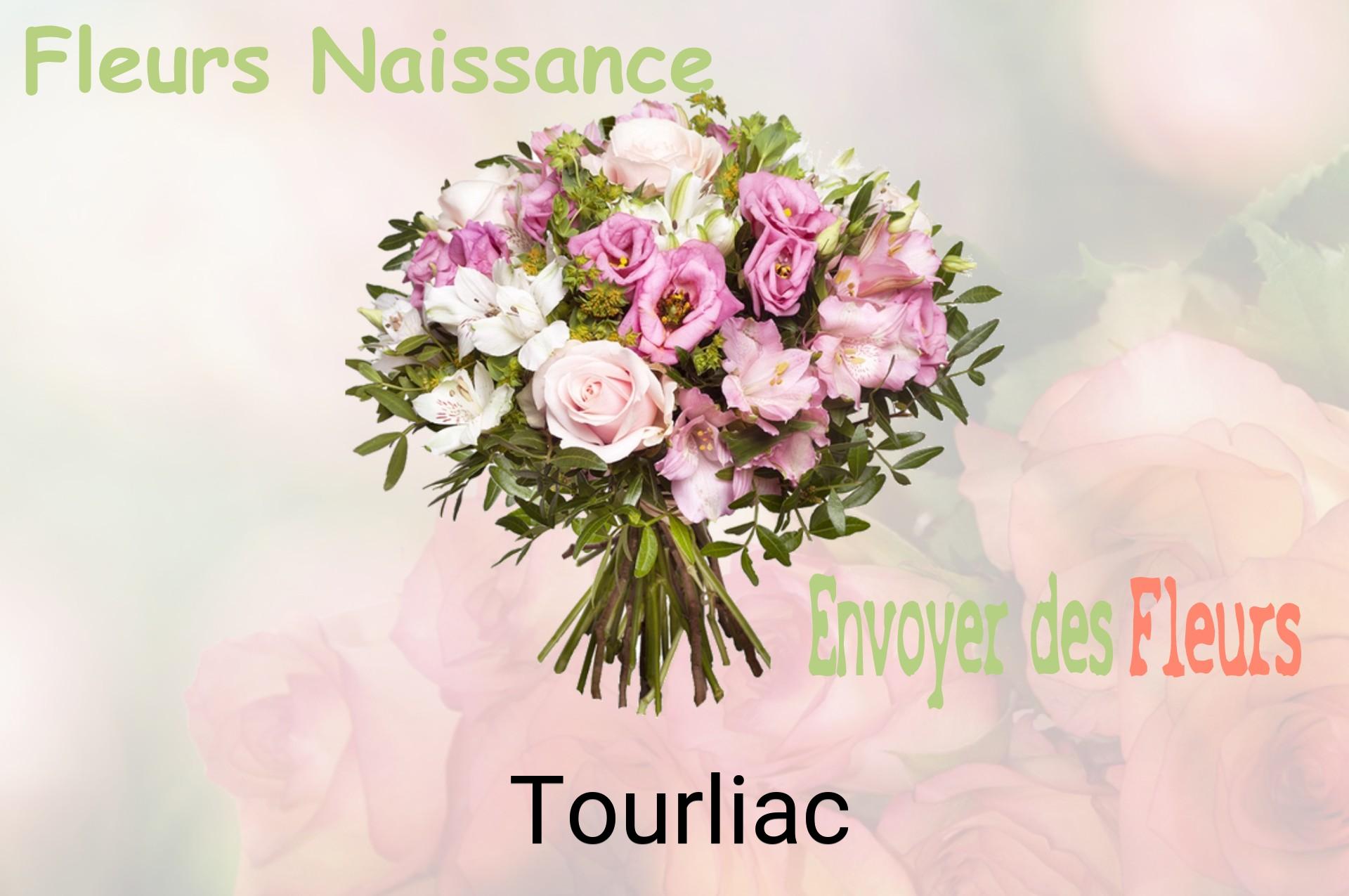 Bouquet de fleurs de naissance livré à Tourliac